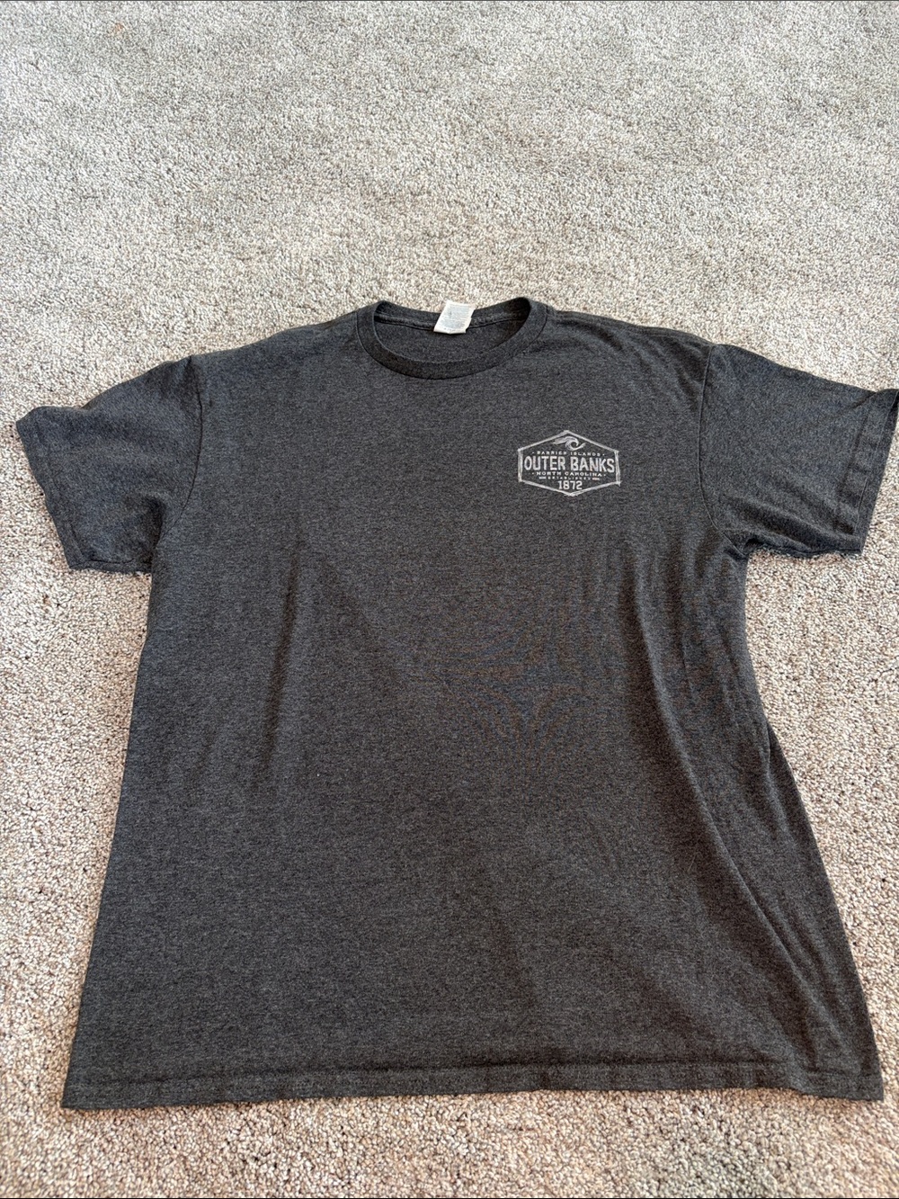 2 for $15 Men's Charcoal Graphic Tee - Short Sleeve - Outer Banks